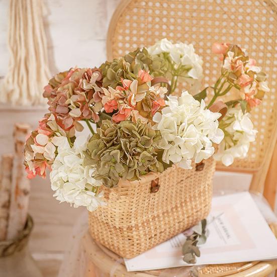 Прочная имитация гортензии, привлекательная, высококачественная, привлекательная, имитация цветов гортензии.